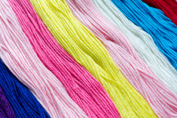 Фон из разноцветных ниток  "Мулине"