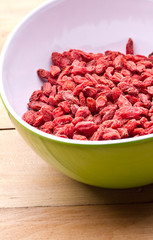 Chinese wolfberry(Lycium barbarum). goji berries