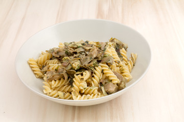pasta with artichokes