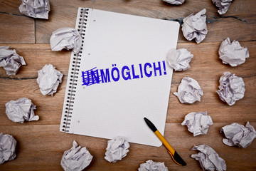 unmöglich möglich