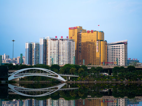 Golden Building In Nanning China