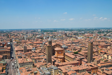 Panoramic view of Bologna. Emilia-Romagna. Italy.