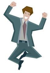 Happy business man