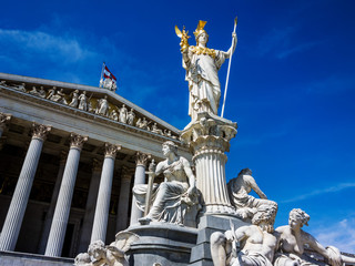 Obraz premium Österreich, Wien, Parlament