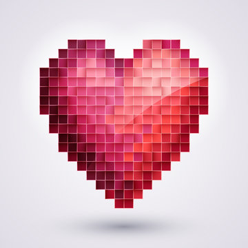 Pixel Heart. Love