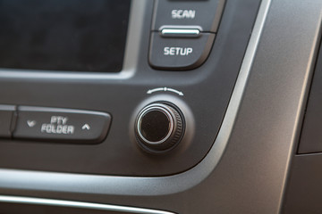 Close up view of vehicle media system