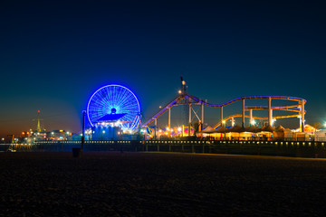 Santa Monica Pier - obrazy, fototapety, plakaty