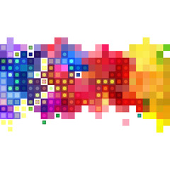Abstract colorful mosaic banner & background design