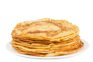 fresh homemade pancakes on a plate