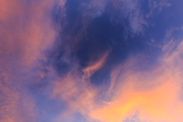 Clouds at sunset