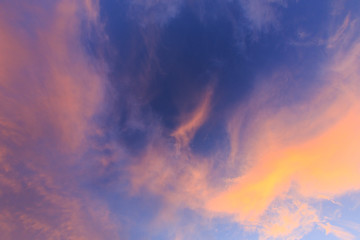 Clouds at sunset