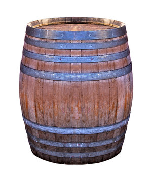 Wooden retro barrel