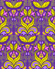 Seamless Vintage Colorful Pattern