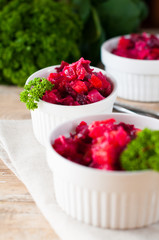 beetroot salad with parsley