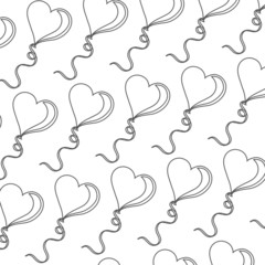 hearts baloon pattern © oleg_grafkov