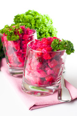 Vegan beetroot salad