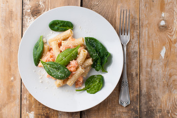 rigatoni with seafood