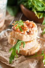 sandwiches with salmon pate