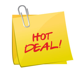 hot deal post illustration design