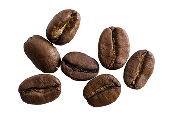 Obraz premium Kaffeebohnen Makro