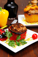 Baked stuffed pepper