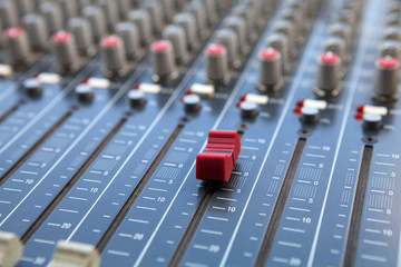 Sound mixer control panel