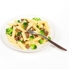 Pasta with sausage and broccoli