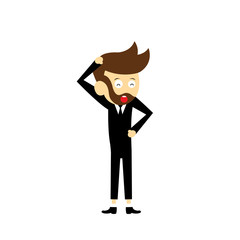  manager vector cartoon