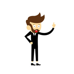 manager vector cartoon