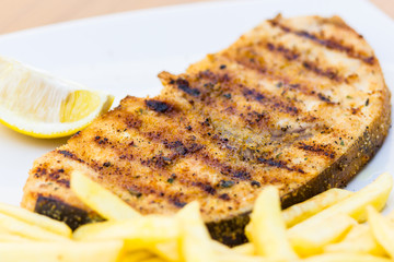 Grilled swordfish