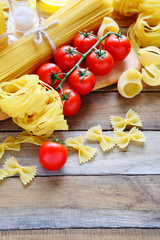 pasta and cherry tomatoes