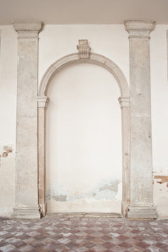 Old wall in luxury house