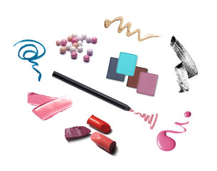 Collection of various make up accessories