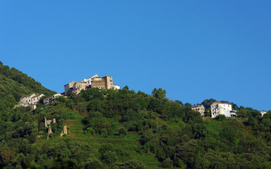 Fototapeta na wymiar San Nicolao village de Corse