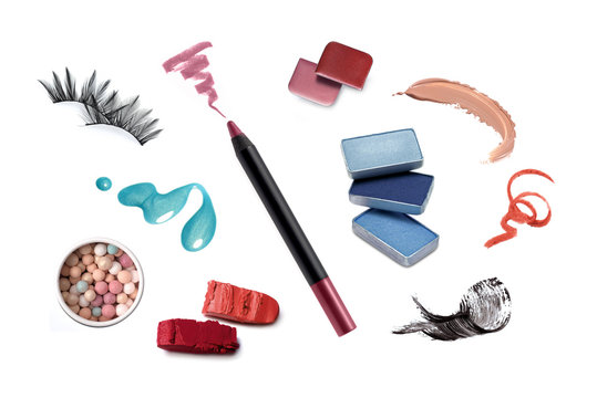 Collection of various make up accessories