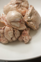 Fleisch auf Teller