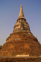 Old brick buddha temple
