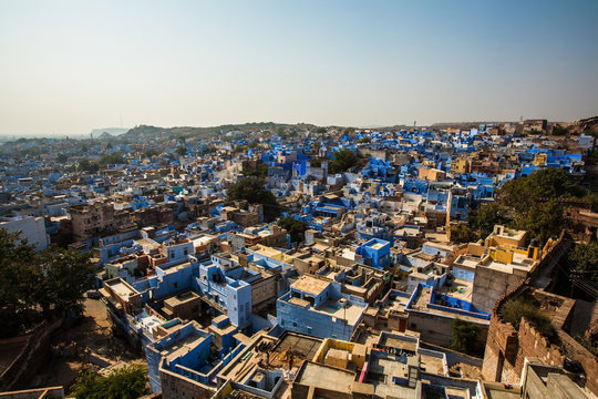 View of Jodhpur, The Blue City, Rajasthan, India 