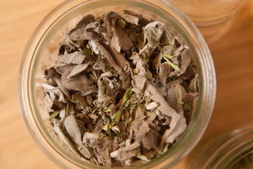 Gewürz in einem Glas