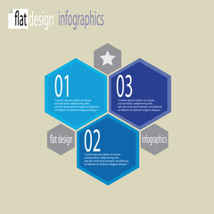 Modern flat  infographics or numbered banners