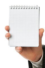 Businessman with notebook