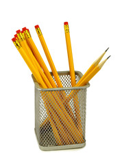 Isolated image of pencils on white background