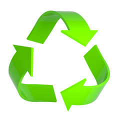 Recycle symbol 3d