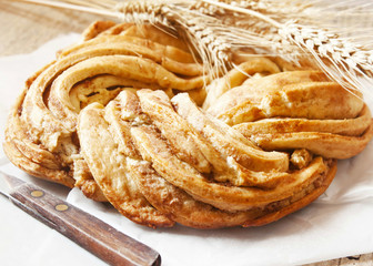 Sweet Bread Braided, Delicious Pastry Product