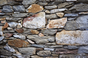 contraction, old stone wall as a background