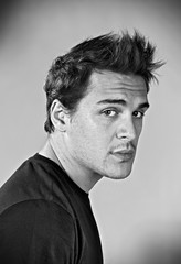 Attractive young man looking