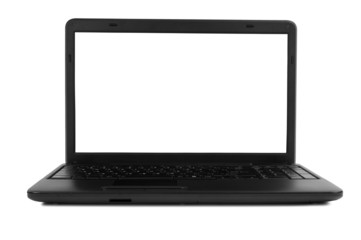 Black Laptop Computer Isolated XXXL