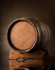 Old brown barrel