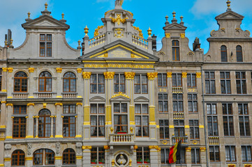 Fototapeta na wymiar Belgium, picturesque Grand Place of Brussels