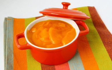purée de carottes en cocotte